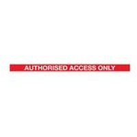 5 Star WallMaster 300 Barrier Chrome Authorised Access Red/White 3m