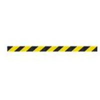 5 Star WallMaster 450 Barrier Black with Yellow/Black Chevron 7.6m
