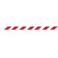 5 Star Magnetic Back/End Barrier Black with Red/White Chevron 7.6m