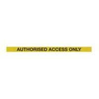 5 Star Back/End Barrier Black Authorised Access Yellow/Black 10.6m