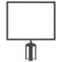 5 Star Horizontal A3 Sign Frame Black for Belt Barriers FS632999