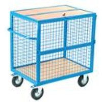 5 Star Security Trolley with Timber Deck and Lockable Lid