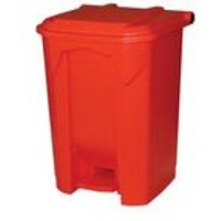 2Work Pedal Bin 50 Litre Red 2W10781 2W10781