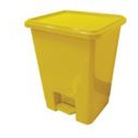 2Work Pedal Bins 15 Litre Yellow Pack of 3 2W10792 2W10792
