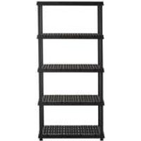 5 Star Heavy Duty 5 Tier Plastic Shelving Unit