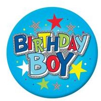 Birthday Boy Giant Badge Pack (6)