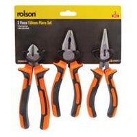Rolson 3 Piece 150mm Pliers Set