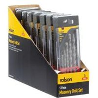 Rolson 5 Piece Masonry Drill Bit Set