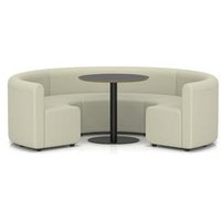 Mod Seating Circular Booth Low Back Table Era Futurist
