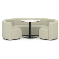 Mod Seating Circular Booth Low Back Table Era Futurist