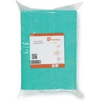 5 Star Heavy Duty Anti-microbial Cleaning Cloths 76gsm Green (Pack 25)