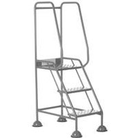 5 Star 3 Tread Steel Step Ladder with Domed Feet