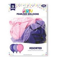 Eurowrap Pink and Purple Party Balloons (Pack of 6)