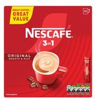 Nescafe 3-in-1 Original Coffee Sachets (12 Pack)