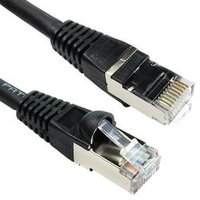 5 Star 0.5m Cat6a SFTP Ethernet Patch Cable - Black