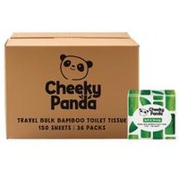 Cheeky Panda 2-Ply Bamboo Toilet Tissue Bulk Pack