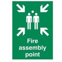 5 Star Rigid Plastic A2 Fire Assembly Point Sign