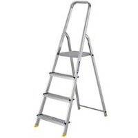 4 Tread Stepladder High Handrail Aluminium