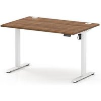 Air Lite 1200 x 800mm Height Adjustable Office Desk Walnut Top Cable