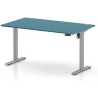 Air Lite Height Adjustable Desk - Dark Teal Top
