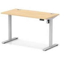 Air Lite 1200 x 600mm Height Adjustable Office Desk Maple Top Cable