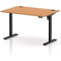Air Lite 1200 x 800mm Height Adjustable Office Desk Beech Top Cable