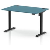 Air Lite Height Adjustable Desk with Dark Teal Top