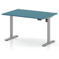 Air Lite Height Adjustable Desk with Dark Teal Top