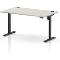 Air Lite Height Adjustable Electric Desk - Dove Grey