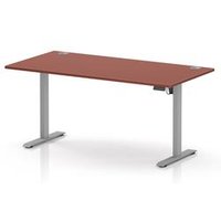 Air Lite Height Adjustable Desk - Brick Red Top