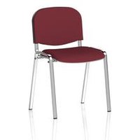 ISO Chrome Frame Stackable Chair with Bespoke Upholstery