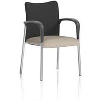 Academy Visitor With Arms Black Fabric Back Bespoke Colour Seat Quest
