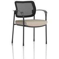Brunswick Deluxe With Arms Black Frame Mesh Back Bespoke Colour Seat