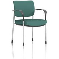 Brunswick Deluxe With Arms Chrome Frame Bespoke Colour Back And Seat