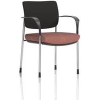 Brunswick Deluxe Arms Chrome Frame Black Fabric Back Seat Rivet Forge