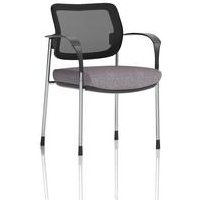 Brunswick Deluxe With Arms Chrome Frame Mesh Back Bespoke Colour Seat