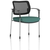 Brunswick Deluxe With Arms Chrome Frame Mesh Back Bespoke Colour Seat