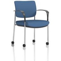 Brunswick Deluxe With Arms Chrome Frame With Castors Bespoke Colour