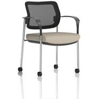 Brunswick Deluxe With Arms Chrome Frame With Castors Mesh Back Bespoke