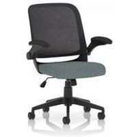 Crew Task Operator Mesh Chair With Folding Arms Bespoke Colour Seat