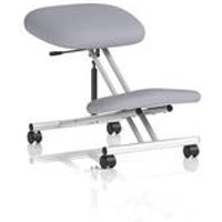 Kneeling Stool Silver Frame Bespoke Colour Quest Shell KCUP3962
