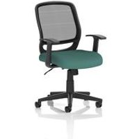 Task Operator Chair Mesh Arms Seat Quest Kelp