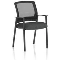 Metro Visitor Chair Mesh Back Bespoke Colour Seat Quest Mussel