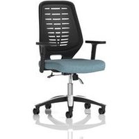 Relay Operator Chair Black Back Height Adjustable Arms Rivet Quench