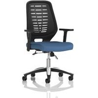 Relay Operator Chair Black Back Height Adjustable Arms Quest Limpet