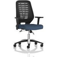 Relay Operator Chair Black Back Height Adjustable Arms Quest Whelk