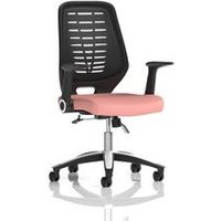 Relay Task Operator Chair Black Back With Folding Arms Bespoke Colour