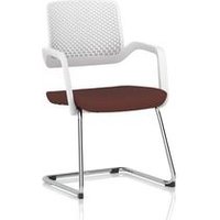 Cosmo Cantilever Chair with White Frame