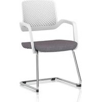 Cosmo Cantilever Chair with White Frame and Bespoke Seat