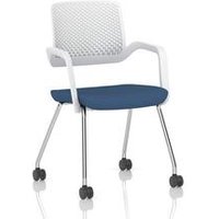 Cosmo Training Chair White Frame Bespoke Colour Seat Quest Limpet